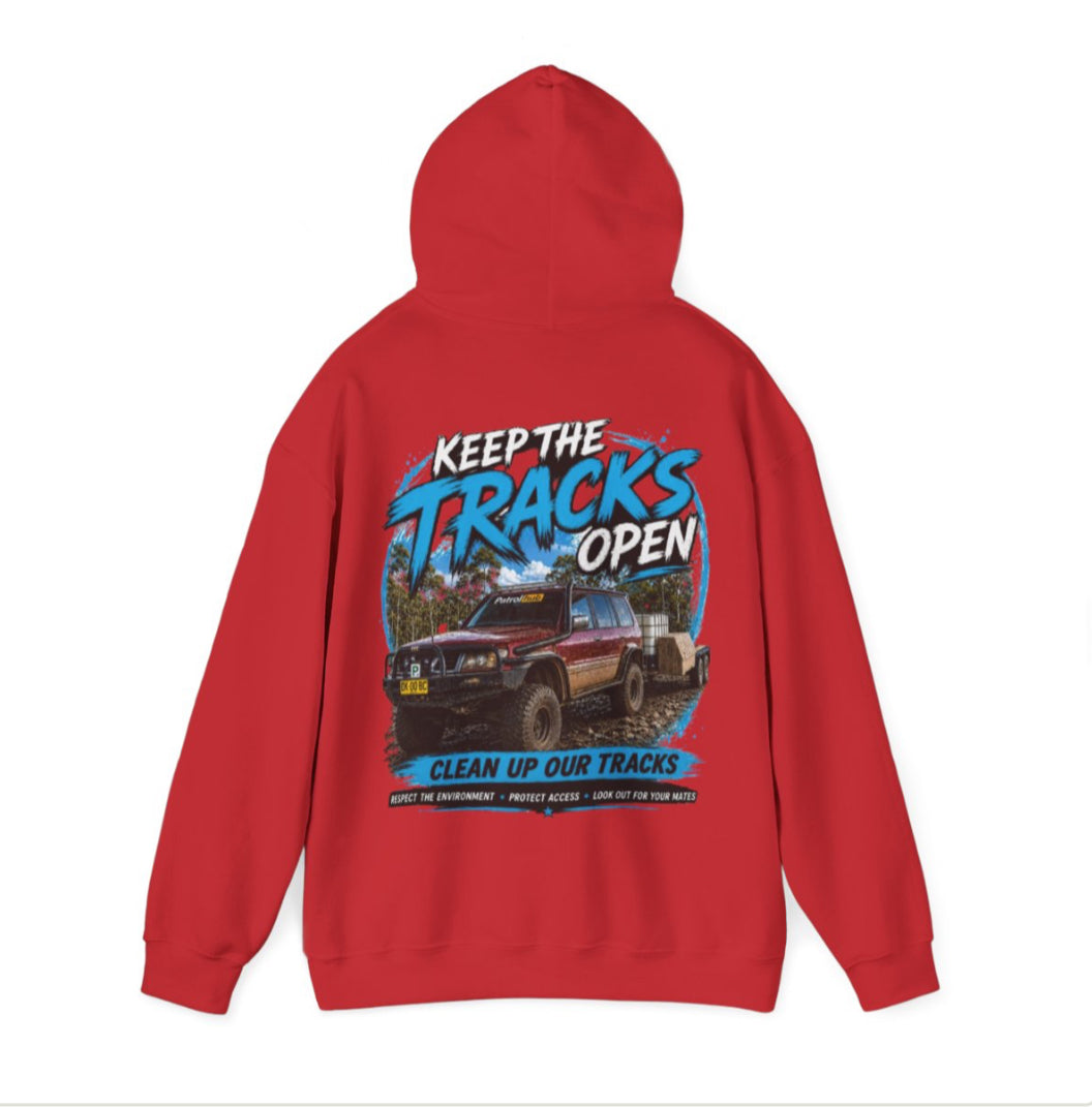 Keep the tracks open hoodie