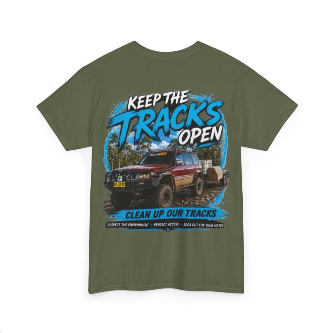 Keep the tracks open T shirt